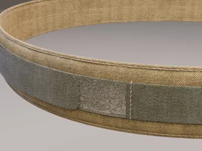 Tactical belt 3D model