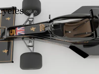 Lotus 77 style race car  Free 3D model