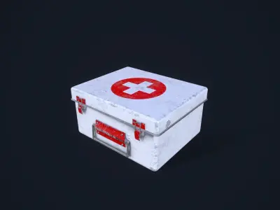 First Aid Kit Low-poly 3D model purchase