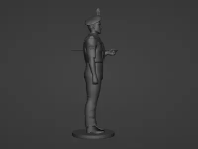 Army Officier 3D model