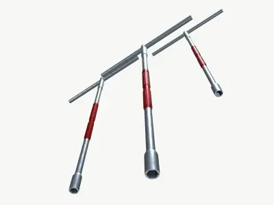 T socket spanner 3D model
