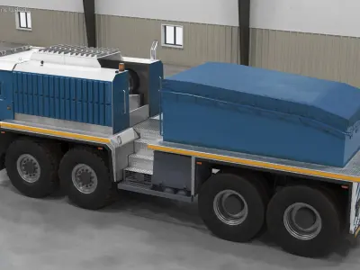 Heavy Hauler for Transporting Heavy Goods 3D model