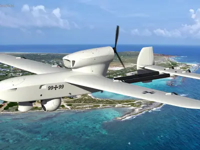 Rheinmetall Luna NG Drone White 3D model