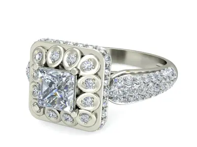 Wedding Ring  3D print model 107