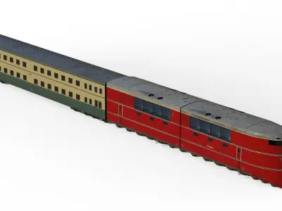 Breitspurbahn locomotive henschel 3D model purchase