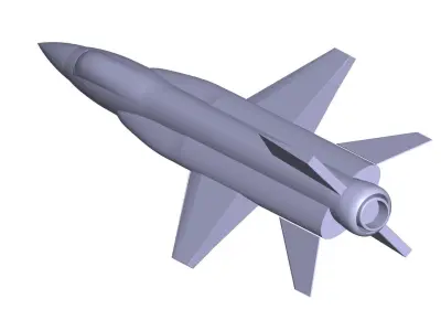 North American X-15 3D model buy