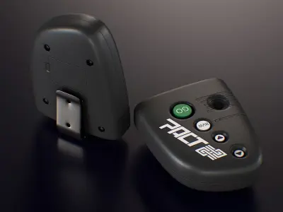 PACT Shot Timer Low-poly 3D model
