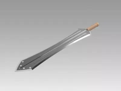 Sword of Erik Killmonger from movie Black Panther 3D model
