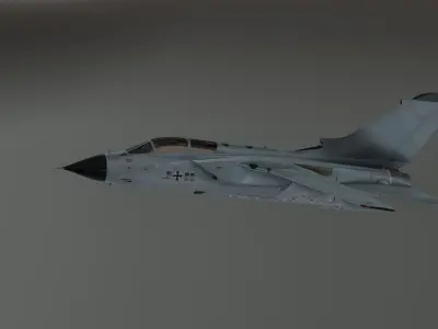 Tornado GR4 - Fighter Jet  Low-poly 3D model