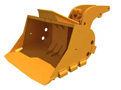 Excavator Bucket 3D model by 3D-Horse