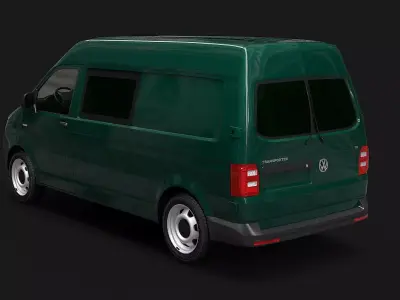 VW Transporter T6 High Roof 3D model