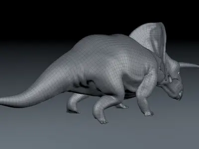 Triceratops dinosaur 3D model buy