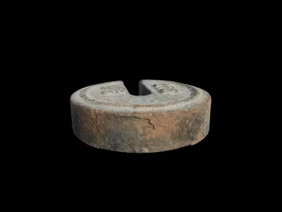 Anydrafts Rusty metal weight 03 Low-poly 3D model