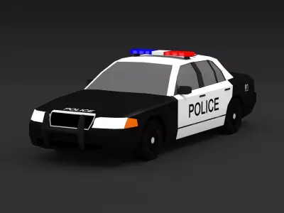 police car  Free low-poly 3D model by mreyhan15-mr