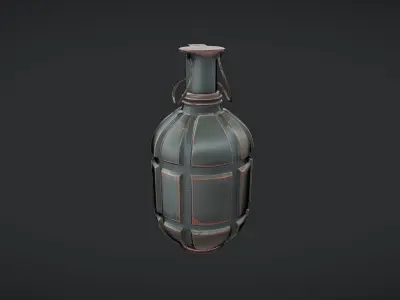 Military hand grenade 3D model