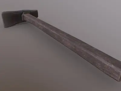 Hoe - Obsidian Low-poly 3D model