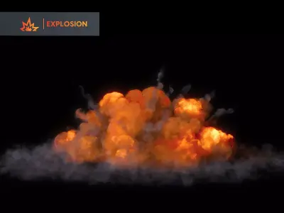 Bomb Explosion 3D model
