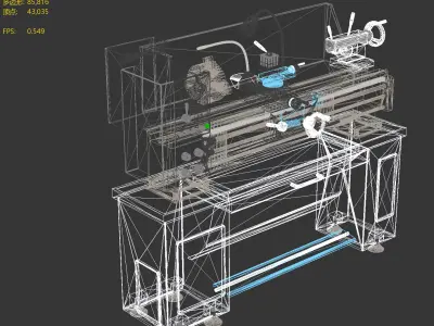 lathe 3D model purchase