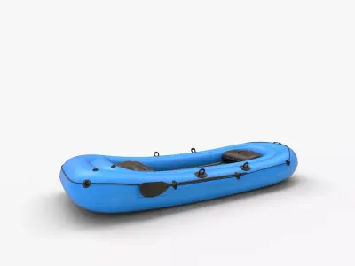 Inflatable boat 3D model
