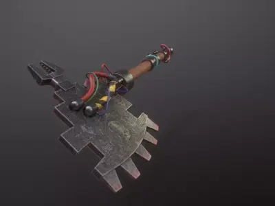 Power Axe Low-poly 3D model