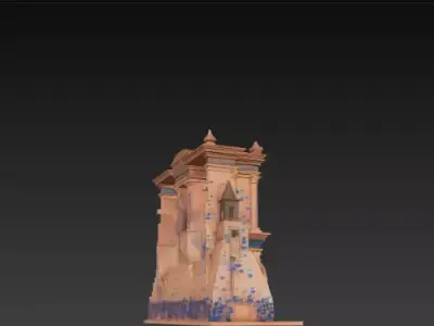Petra Roman Style Ancient Architecture 3D 3D print model