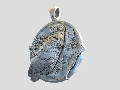 OWL PENDANT 3D print model