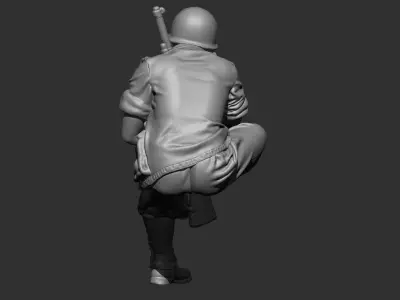 USA Soldier ww2 3D print model