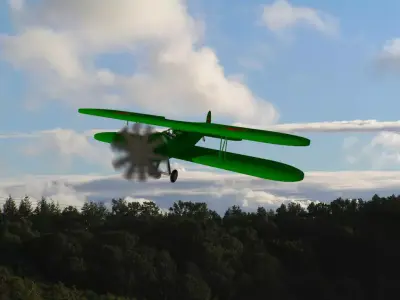 U-2 aircraft 3D model