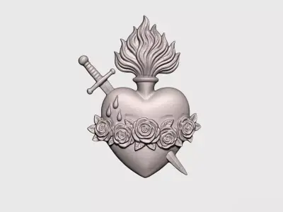Immaculate Heart of Mary v2 3D print model