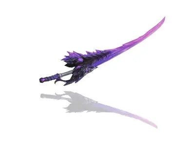 Glorious Long Sword Low-poly 3D model