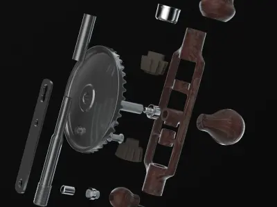 bit Hand drill bit 3D model