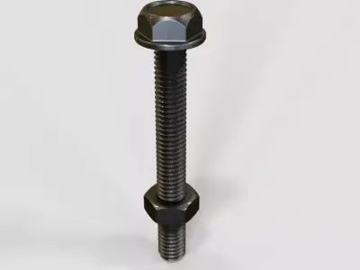 M5 Hex Bolt and Nut-02 3D print model