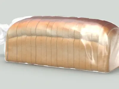 Sliced Bread (In Bag) 3D model
