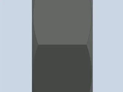 Hexagonal Nut M12 3D model