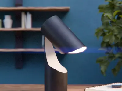 Simple Adjustable Lamp Free 3D model