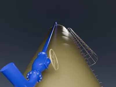 GAS SILO 3D model