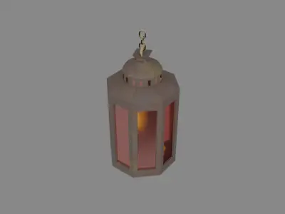 Old Lantern 3D model 4