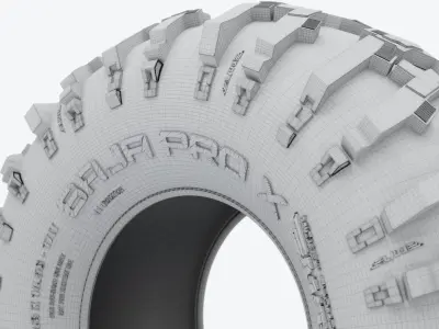 Baja Pro X Offroad Tire 3D model