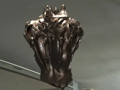 clawed armour chest piece 3D model