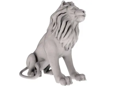 lion statue Low-poly 3D model purchase