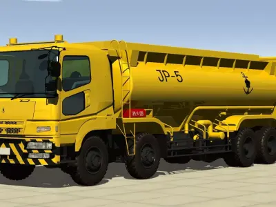 Japan Maritime Self Defense Force 2000L Fuel Supply Vehicle 3D model