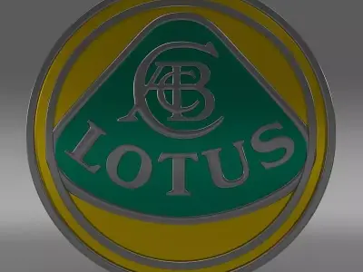 lotus logo 3D model by Sergey