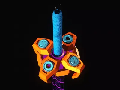 Magnetic Pull Low-poly 3D model