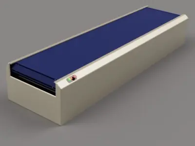 Industrial Slat Conveyor 3D model