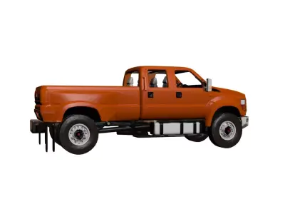 Generic Large Pickup Heavy Duty Oversized Utility Truck 06 3D model