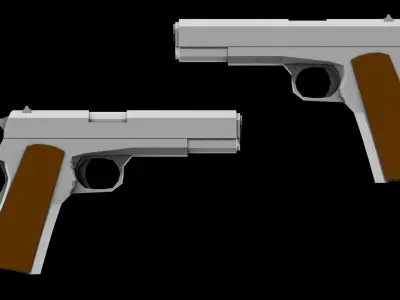 Low Poly Firearms Pack Free low-poly 3D model