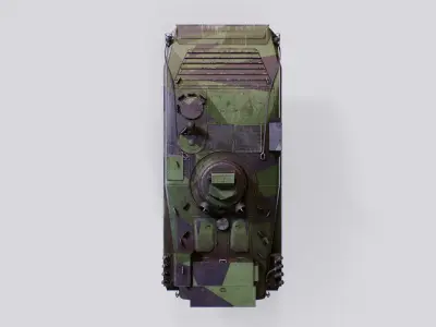 BMP 1 - TJ Finnish Artillery Reconnaissance Vehicle Low-poly 3D model