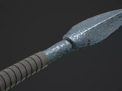 Spear Free low-poly 3D model purchase