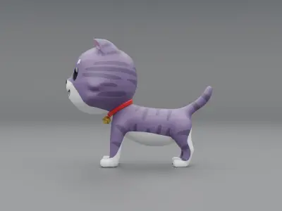 3D Cat Cartoon 3D model