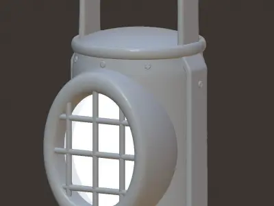 Old lamp Free low-poly 3D model get